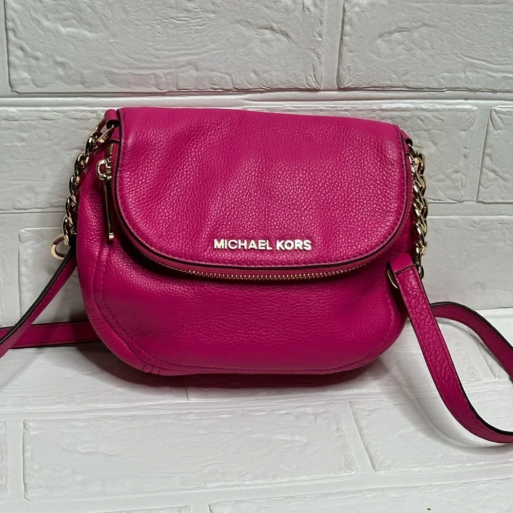 Michael Kors Pink Leather Crossbody Bag
